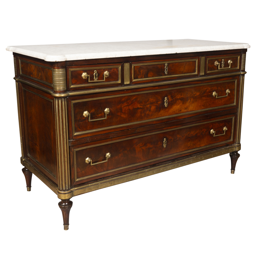 Directoire Mahogany And Brass Mounted Commode
