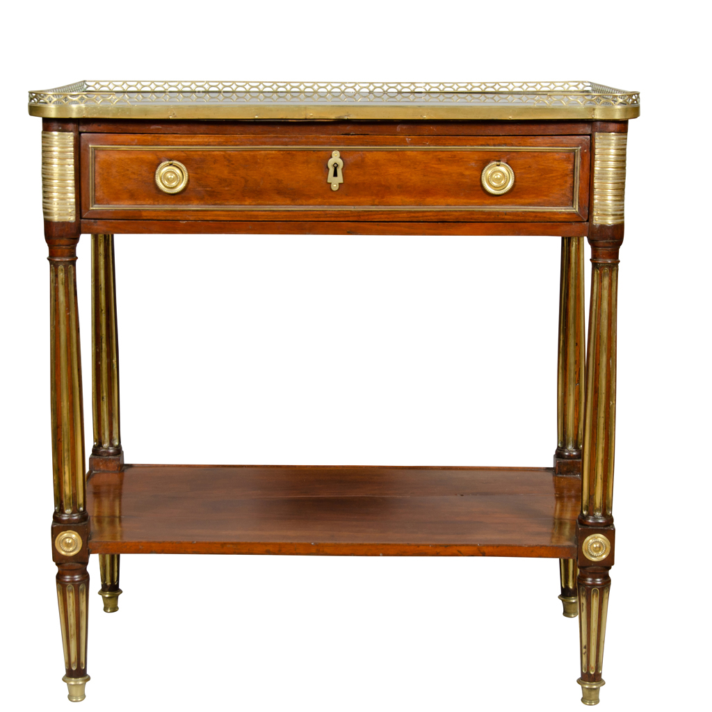 Directoire Mahogany and Brass Mounted Console Desserte
