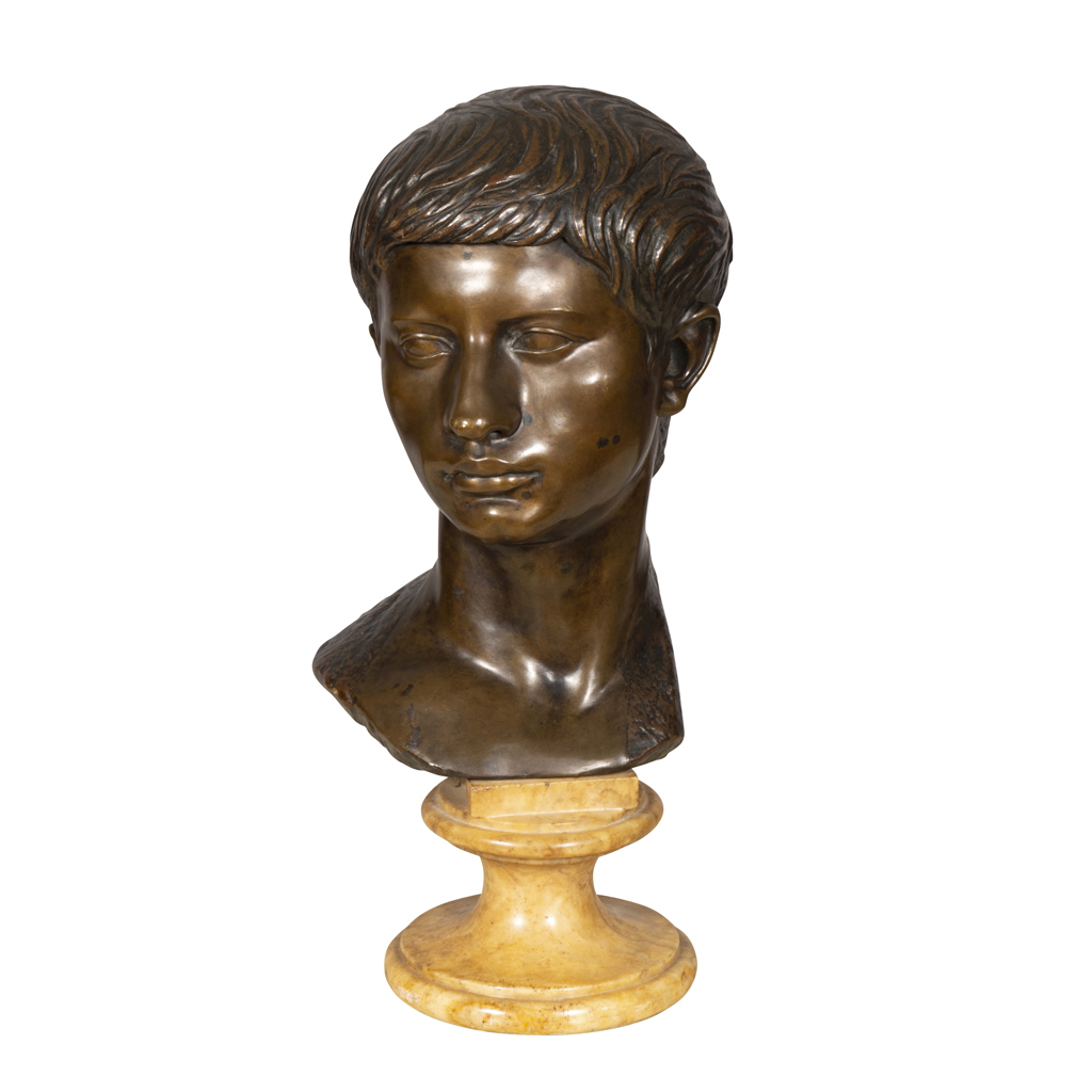 Italian Grand Tour Bronze Bust of Caesar