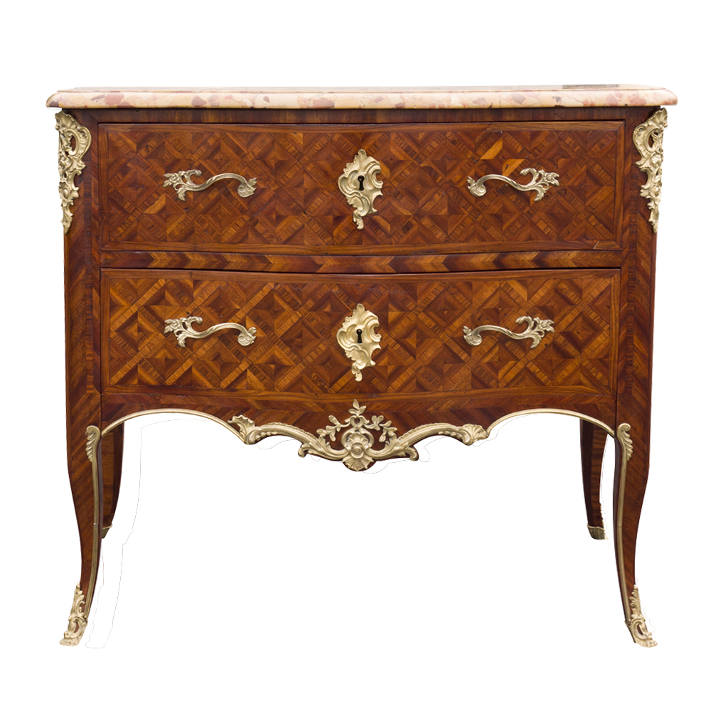 Louis XV Kingwood And Parquetry Commode