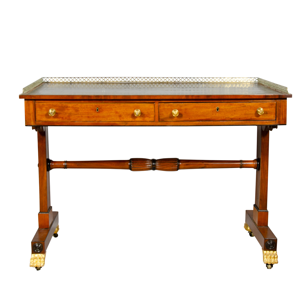 Regency Mahogany And Inlaid Writing Table