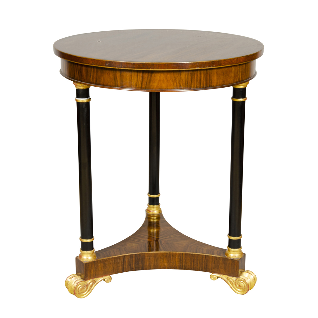 Regency Style Mahogany and Giltwood Table