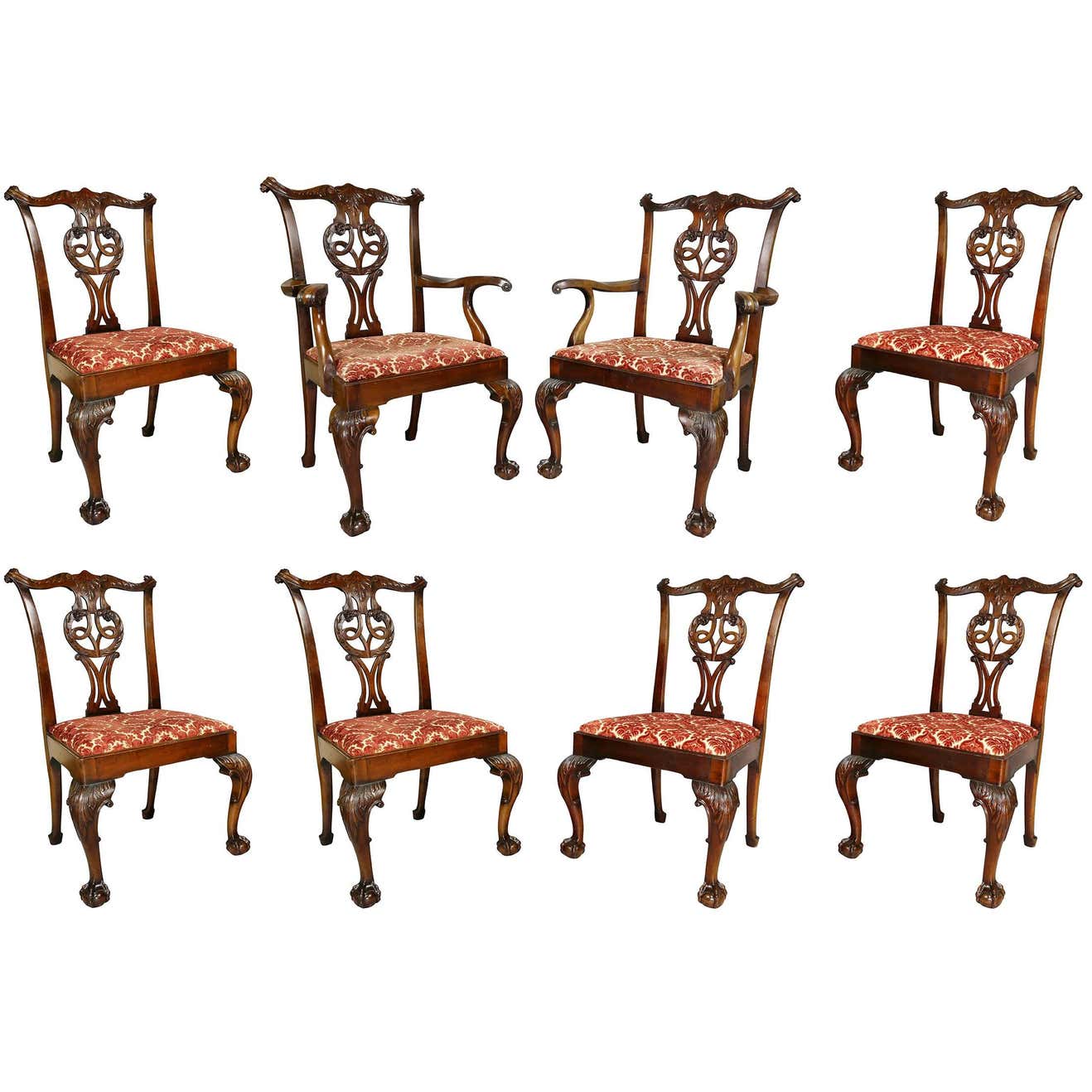 Waring And Gillow George III Style Mahogany Dining Chairs