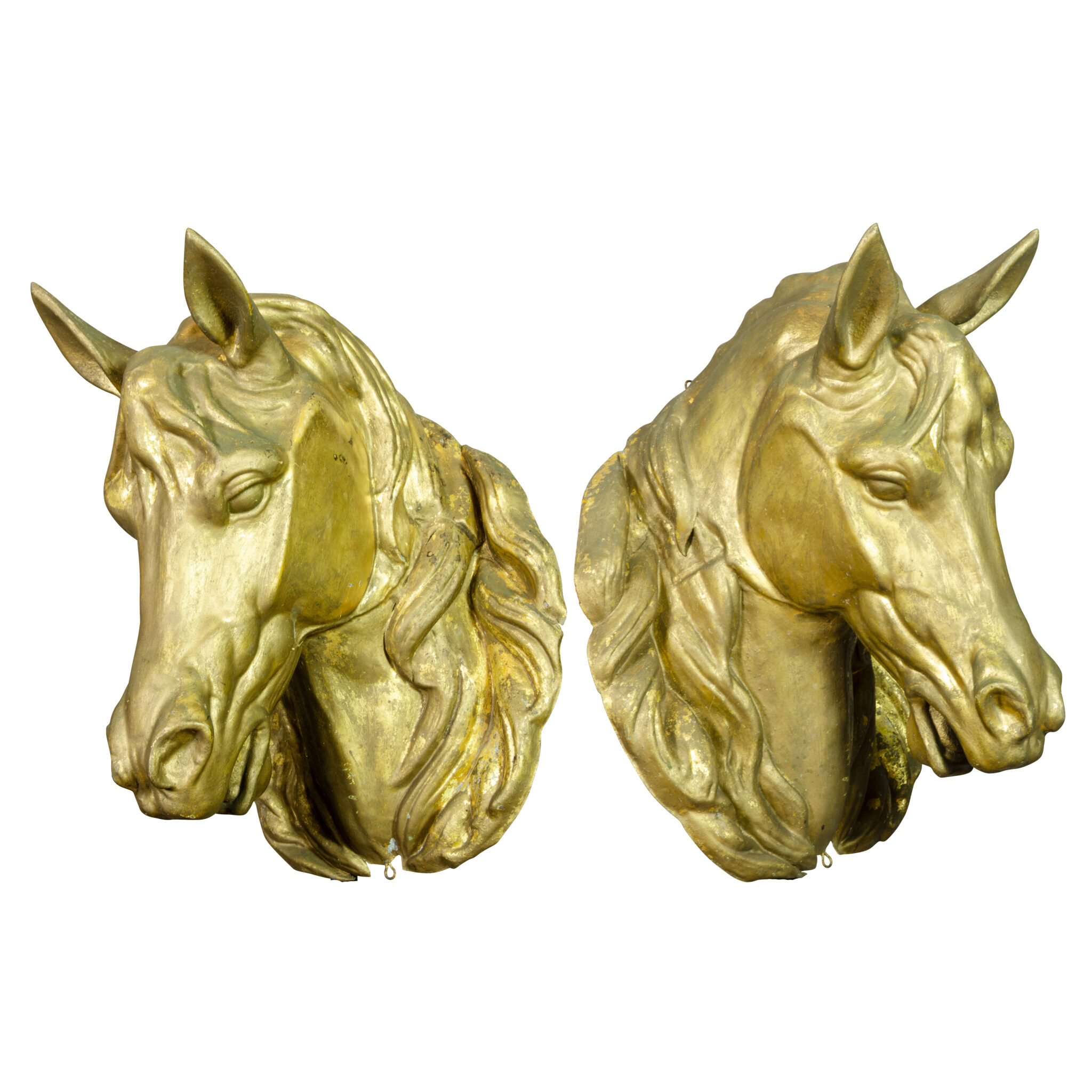 pair-of-golden-horse-heads
