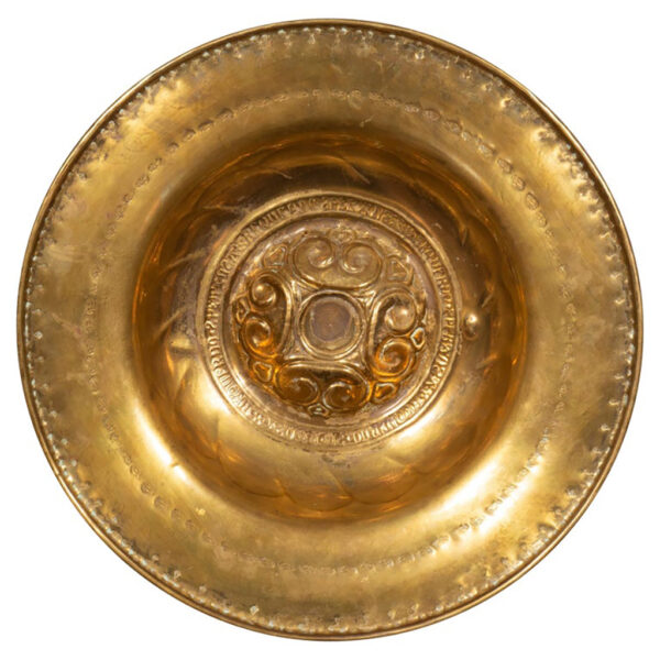Early European Brass Alms Plate