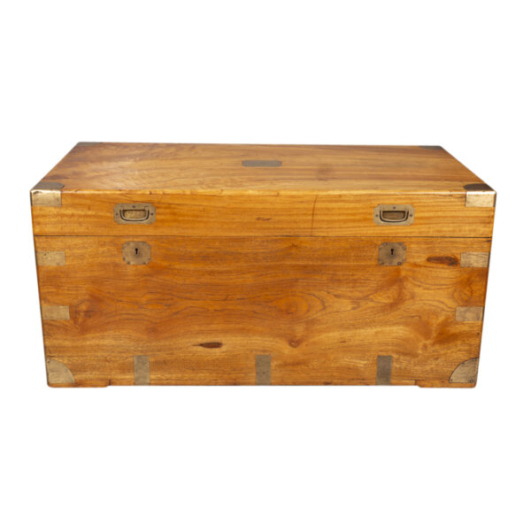 Chinese Export Brass Bound Camphorwood Chest