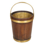 Irish Regency Mahogany And Brass Peat Bucket