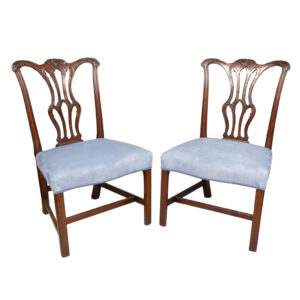 Pair Of George III Mahogany Side Chairs