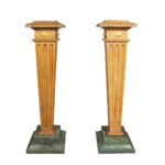 Pair Of George III Pine Pedestals