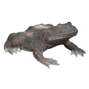 Vintage Cast Bronze Garden Frog