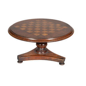 Early Victorian Mahogany Candle Riser in the Form of a Games Table