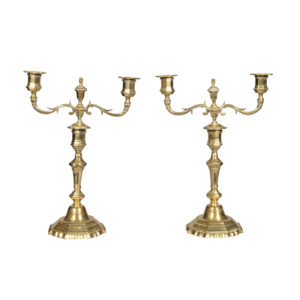 Pair Of Louis XV Brass Candlesticks