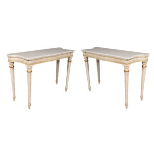 Pair Of Maison Jansen Painted Console Tables from The Waldorf Towers