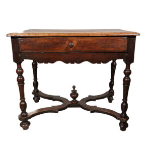 French Baroque Oak Side Table