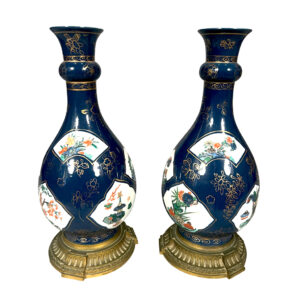 Pair Of Samson Porcelain and Bronze Mounted Vases