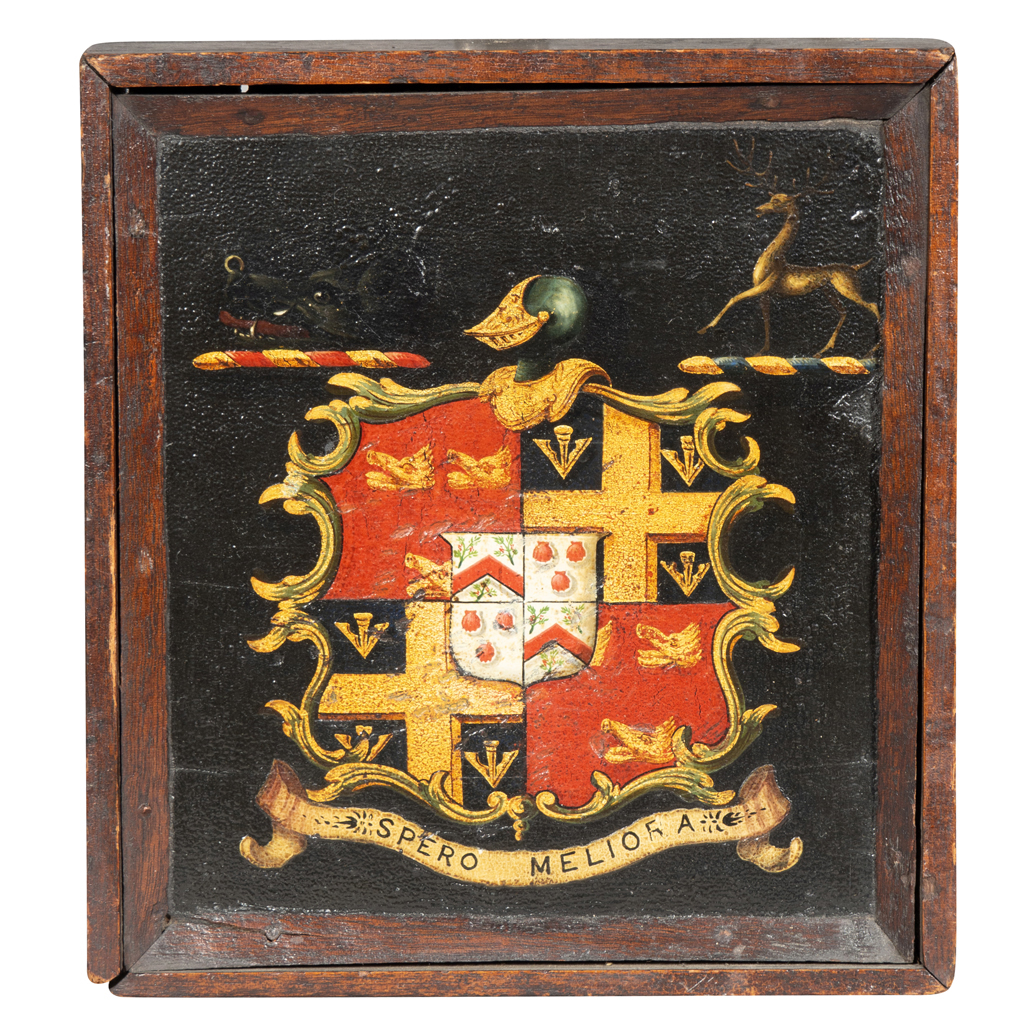 Framed British Coat of Arms - David Neligan Antiques