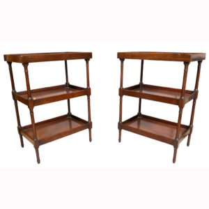 Pair Of Regency Style Mahogany End Tables