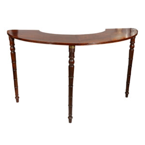 Regency Mahogany and Brass Campaign Drinks Table