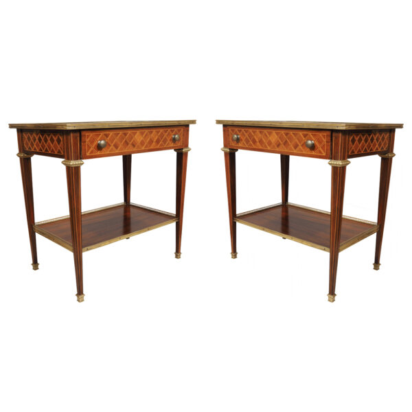 Pair Of Louis XVI Style Kingwood End Tables