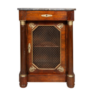 Empire Style Mahogany and Ormolu Mounted Bedside Cabinet