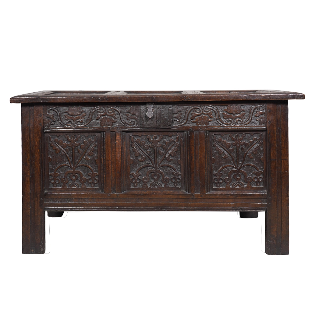 Heinr. Franck Sons, Inc.アンティーク珈琲木箱‼️超貴重‼️ Jacobean-Oak-Coffer-01.jpg