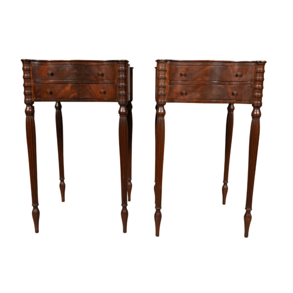 Pair Of Federal Style Mahogany Side Tables